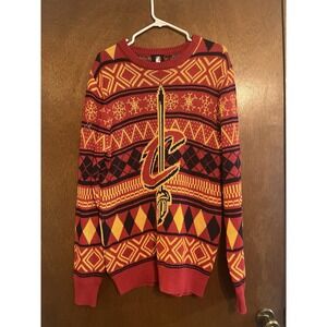 Cleveland Cavaliers Ugly Christmas Sweater Men Med NBA Basketball Holiday Cavs